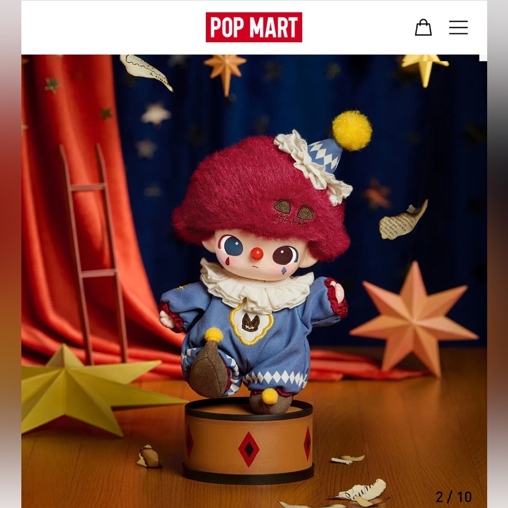 POP MART Authentic Why So Serious Series. New in Box, Flame Clown Pendant